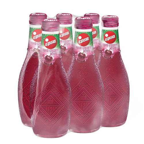 EPSA Sour Cherry Drink, 6 PACK (6 x 232ml glass)