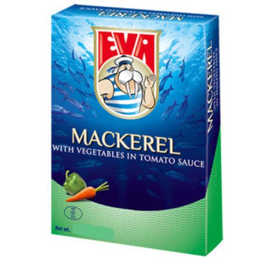 Eva Skusa (Mackerel) with Vegetables in Tomato Sauce, 3.5 oz (100g)