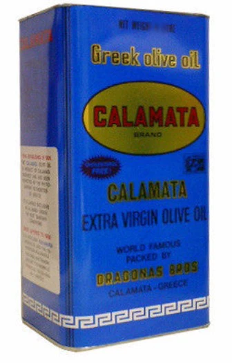 Extra Virgin Olive Oil - Calamata Brand, Blue Can, 3L