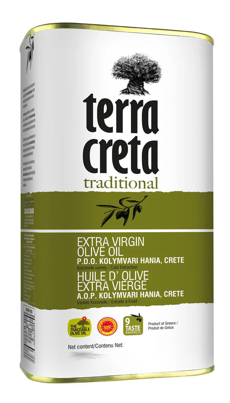 Extra Virgin Olive Oil from Crete (Terra Creta) Traditional, 3L