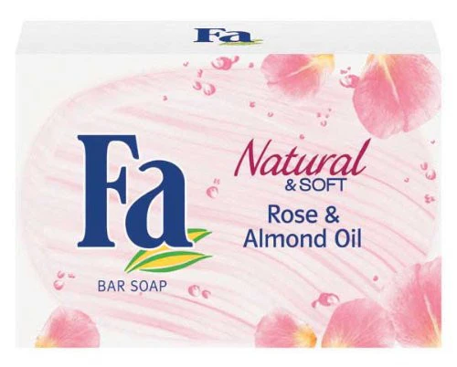 Fa Bar Soap, Natural & Soft Rose & Almond Oil, 100g