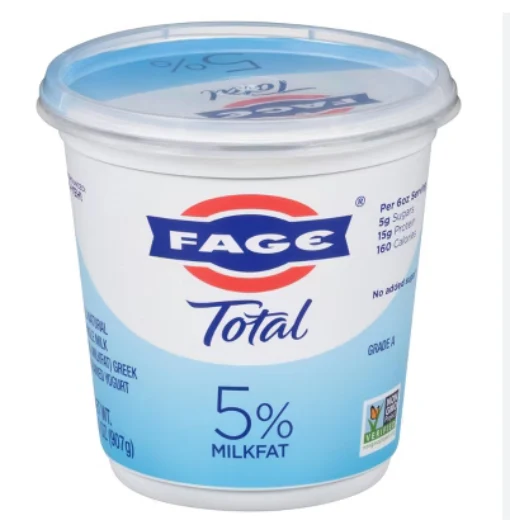 Fage Total Greek Yogurt - 5% Milkfat, 32oz