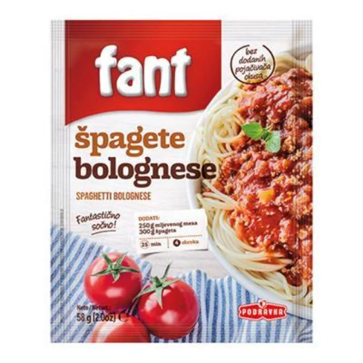 Fant Seasoning Mix for Spaghetti Bolognese, 58g