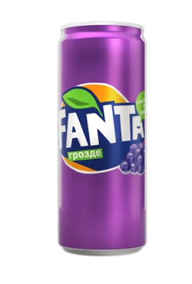 Fanta Grape Soda, 330 ml Can