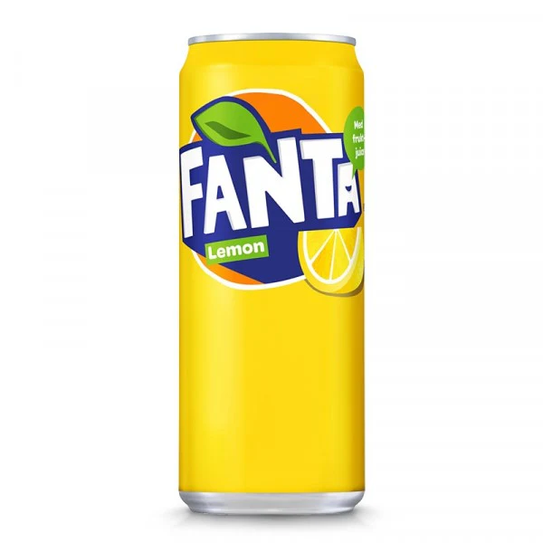 Fanta Lemon, 330ml can - Image 2