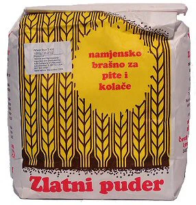 Flour for Fillo Dough(Pita) and Cookies, Zlatni Puder, 2.2lb (1kg)-Type 400