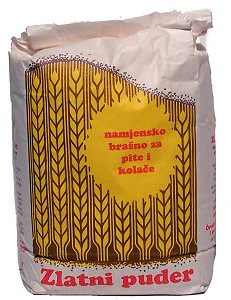 Flour for Fillo Dough(Pita) and Cookies, Zlatni Puder, 4.4lb (2kg)-Type 400