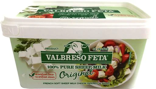 French Feta Cheese (Valbreso) 400g plastic tub