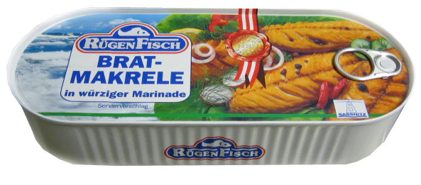 Fried Mackerel Fillets in Spicy Marinade (RugenFisch) 500g
