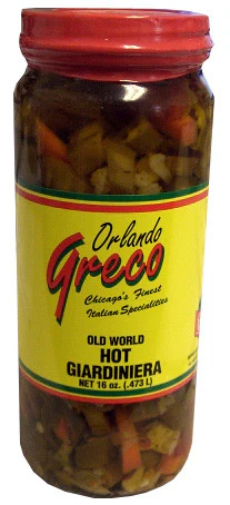 Giardiniera Hot (orlando greco) 16oz