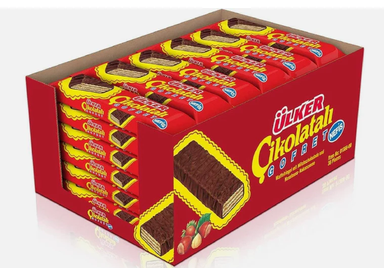 GOFRET, Milk Chocolate Coated Wafer With Hazelnut Cream (Ulker) CASE (36 x 36g)