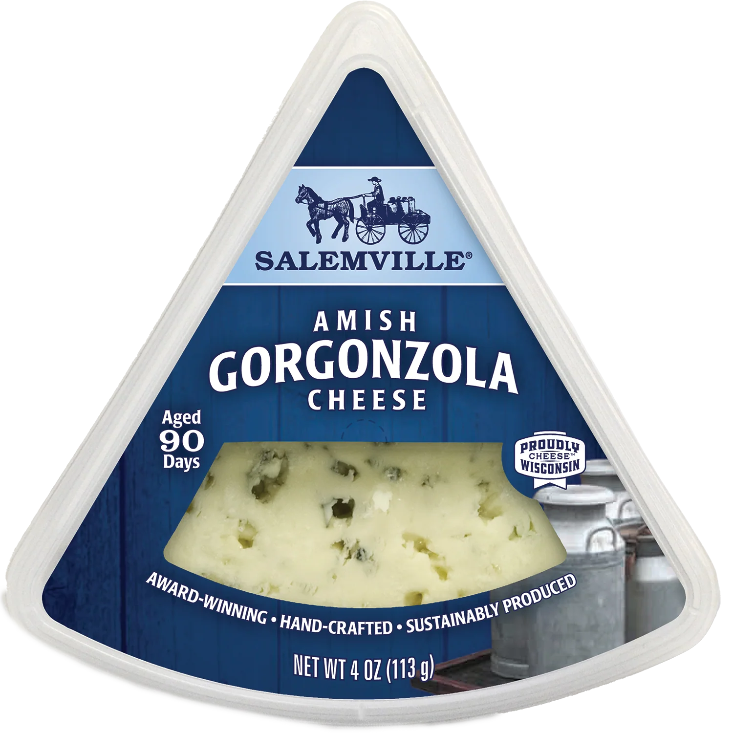 Gorgonzola Cheese, Amish (Salemville) 4 oz (113g)