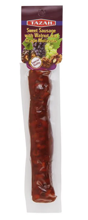 Grape Sucuk Candy w/Walnut (Tazah), 3.5 oz