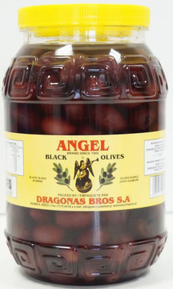 Greek Black Olives (Angel) 2 kg (4.4 lb)