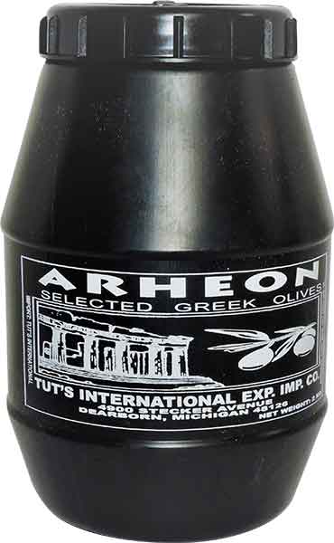 Greek Black Olives, Colossal (Boboris) 2kg or Arheon Brand