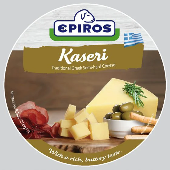Greek Kaseri Cheese (EPIROS) 8.8 oz (250g)