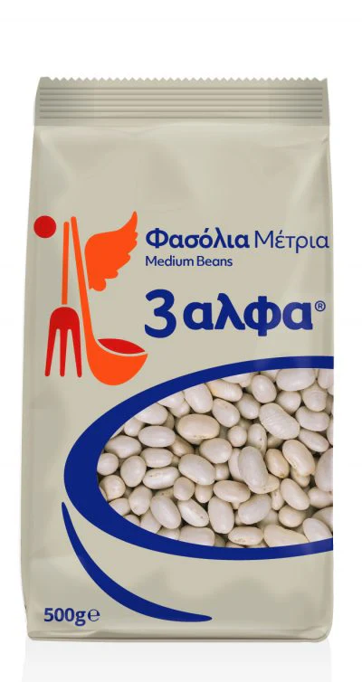 Greek Medium Beans, Metria (3alpha) 500g