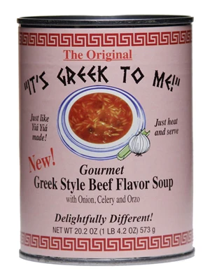 Greek Style Beef Flavor Soup (ItsGreekToMe) 20.2 oz