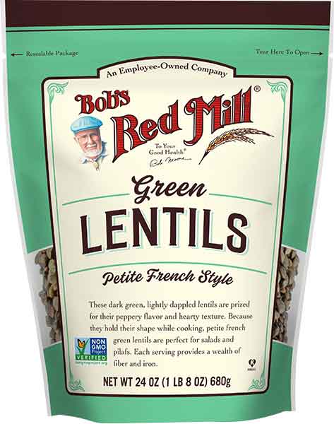 Green Lentils, Petite French Style (BobsRedMill) 24 oz