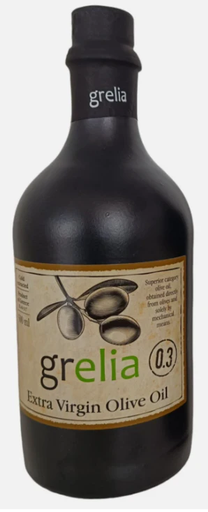 Grelia Extra Virgin Olive Oil, 500ml (16.9 oz) Ceramic Bottle
