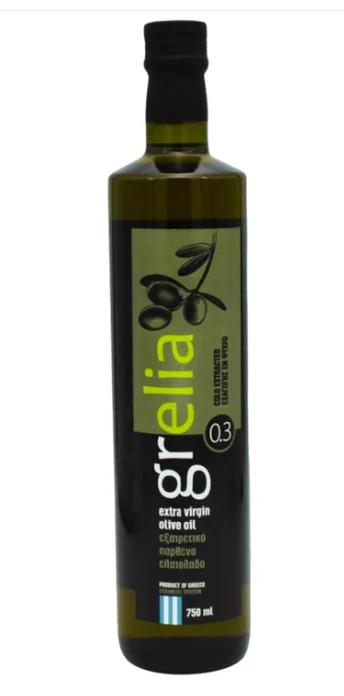 Grelia Extra Virgin Olive Oil, 750ml Glass Bottle