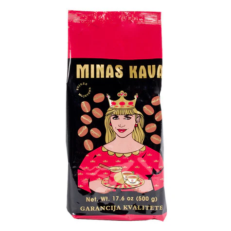 Ground Coffee, Minas Gold Kava, 500g, (UPC 73342601141) Red Shirt