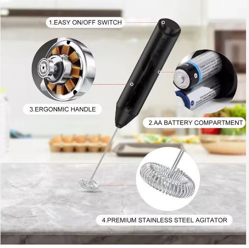 Hand Held Frother - Mixer, Battery Operated - Image 2