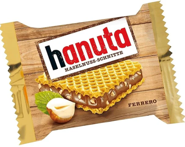 Hanuta Wafers Filled with Hazelnut Creme 220g, 10 Pack - Image 2