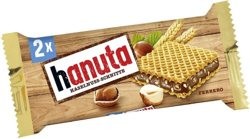 Hanuta Wafers Filled with Hazelnut Creme CASE 18x(2s) - Image 2