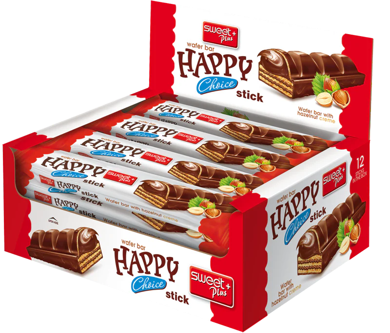 Happy Choice Stick Wafer Bar (Sweet Plus) CASE (12 x32g)