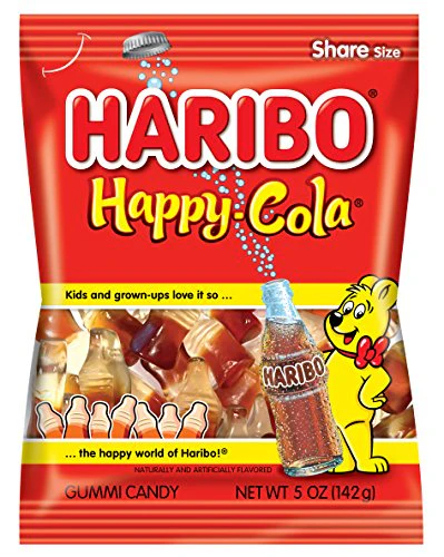 Haribo Happy Cola Gummi Candy, 5oz (142g)