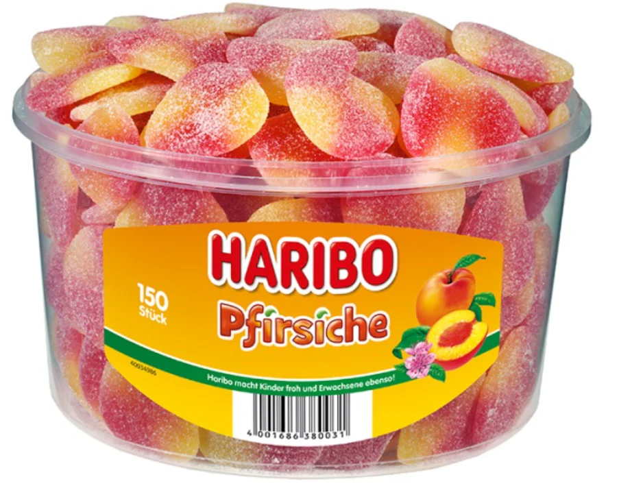 Haribo Pfirsiche Peaches, Tub
