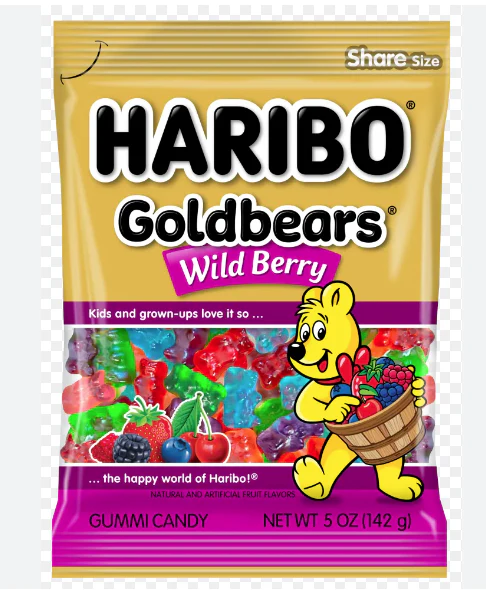 Haribo Wild Berry Goldbears, 5oz (142g)