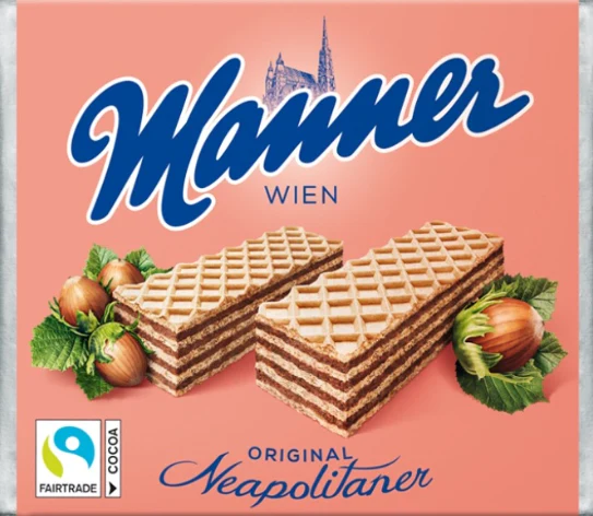 Hazelnut Cream Filled Wafers (Manner) 75g
