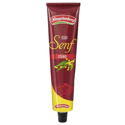 Hengstenberg Scharfer Senf - HOT Mustard, 100 ml tube