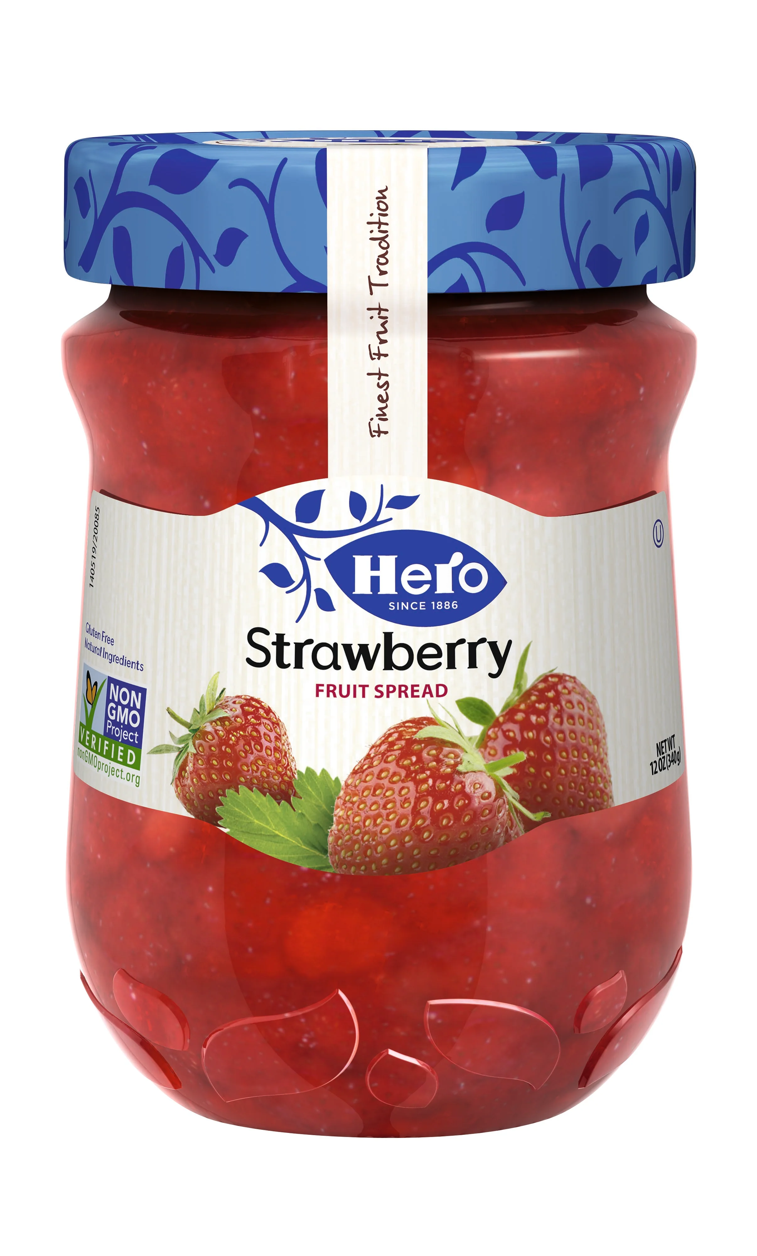 Hero Strawberry Fruit Spread, 12 oz (340g)