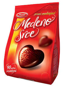 Honey Heart - Chocolate Coated Filled Honey Cakes (pionir) 150g
