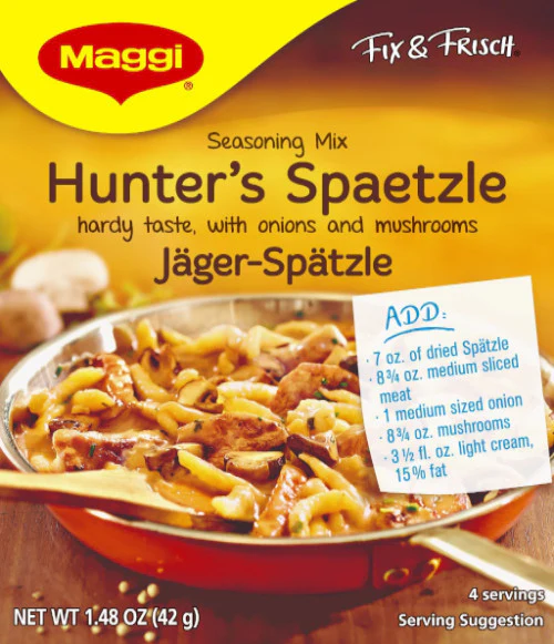 Hunter's Spaetzle Seasoning Mix (Maggi) 42g (1.48 oz)
