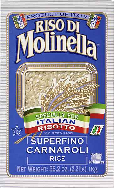 Italian Rice Carnaroli (Molinella) 1 Kg (2.2 lbs)