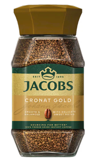 Jacobs CRONAT GOLD Instant Coffee, 200g jar