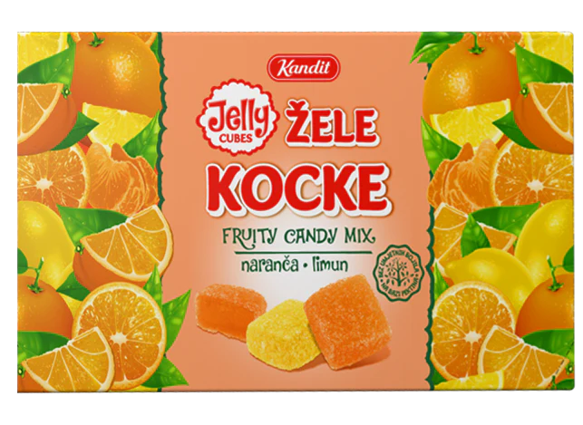 Jelly Candy Cubes, Zele Kocke (Kandit) 320g