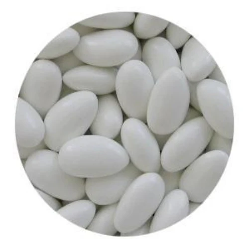 Jordan Almonds, Koufeta, Super Fine Premium, White, 10 lb Box
