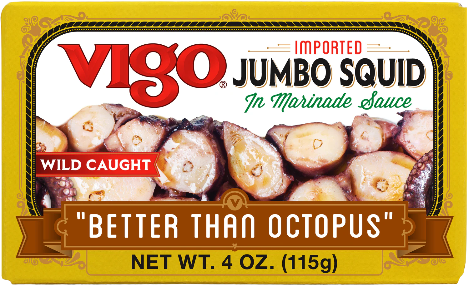 Jumbo Squid in Marinade Sauce (Vigo) 4 oz