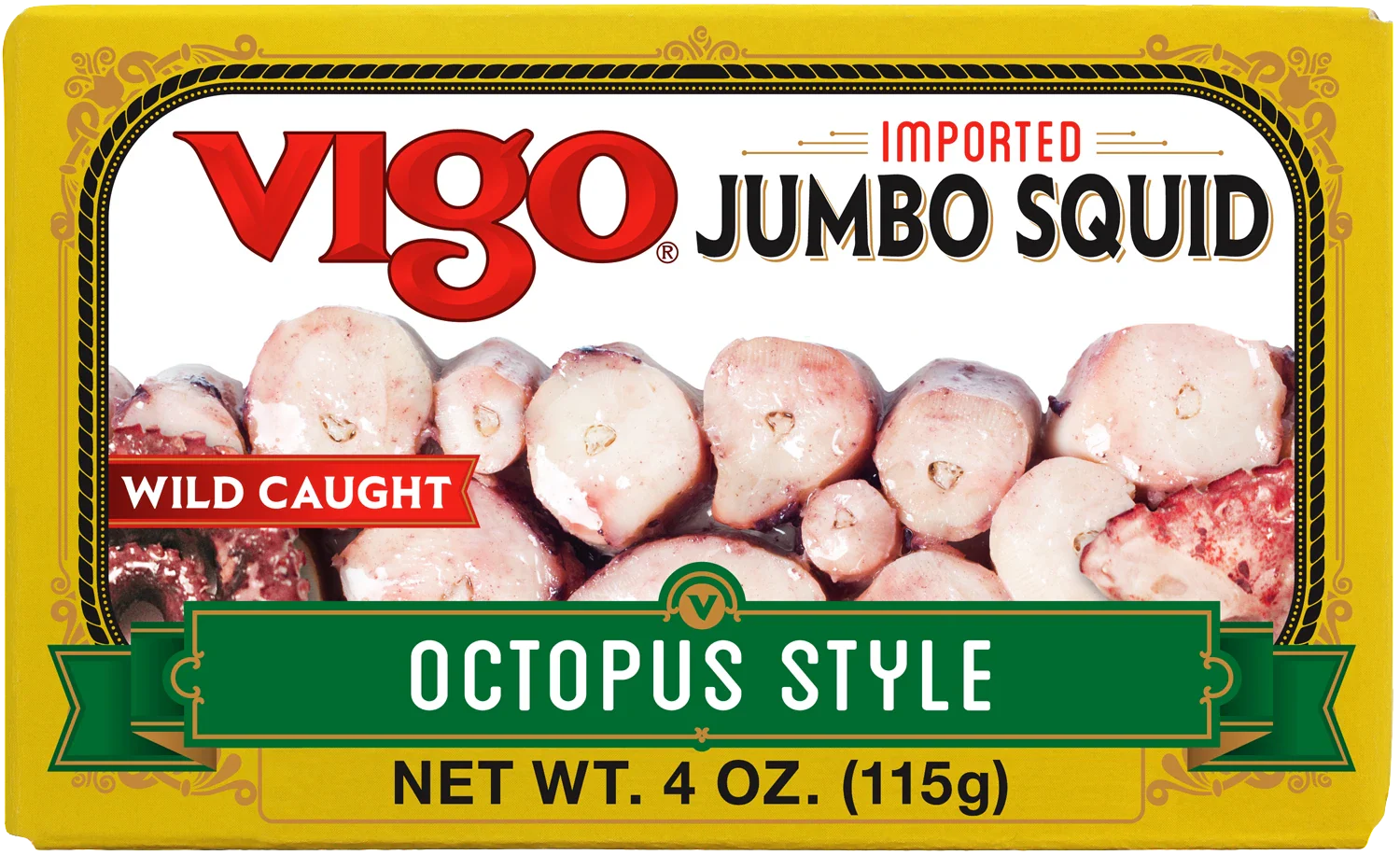 Jumbo Squid in Soy and Olive Oil (Vigo) 4 oz