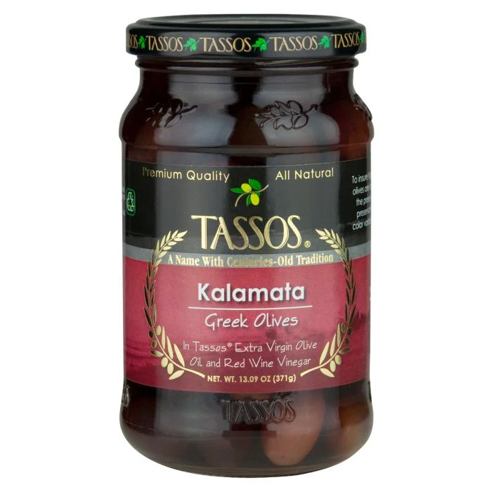 Kalamata Greek Olives (Tassos) 13 oz