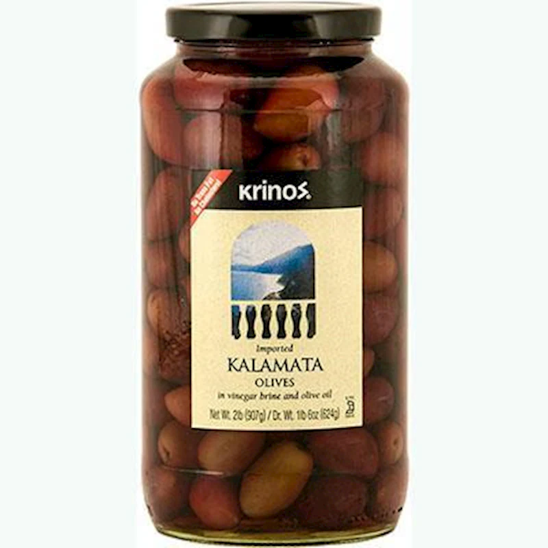Kalamata Olives (krinos) 2lb, Dr.Wt. 1lb4oz