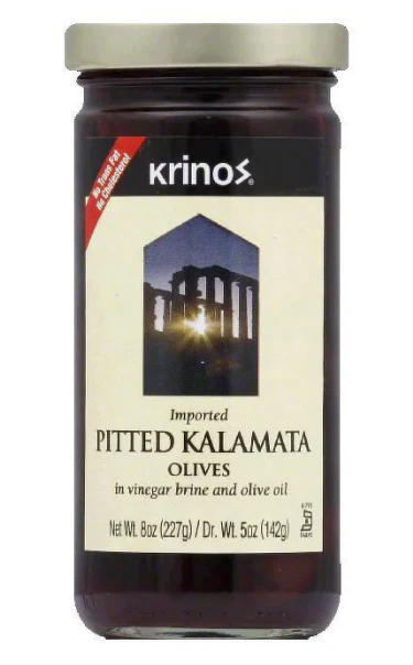 Kalamata Pitted Olives (krinos) 8oz