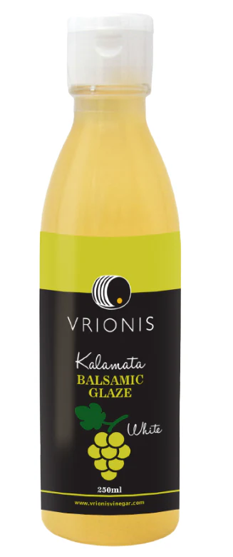 Kalamata White Balsamic Glaze (Vrionis) 8.45 Fl. Oz. (250 ml)