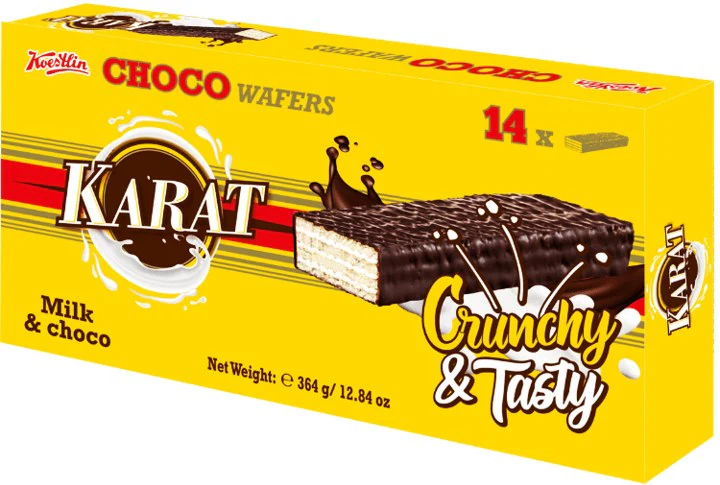 Karat Choco Wafers, Milk & Choco (Koestlin) 364g