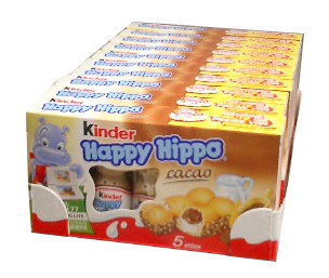 Kinder Happy Hippo - Cocoa, CASE, 10x(20.7g x 5)